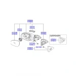 خرید آینه بغل چپ هیوندای I30